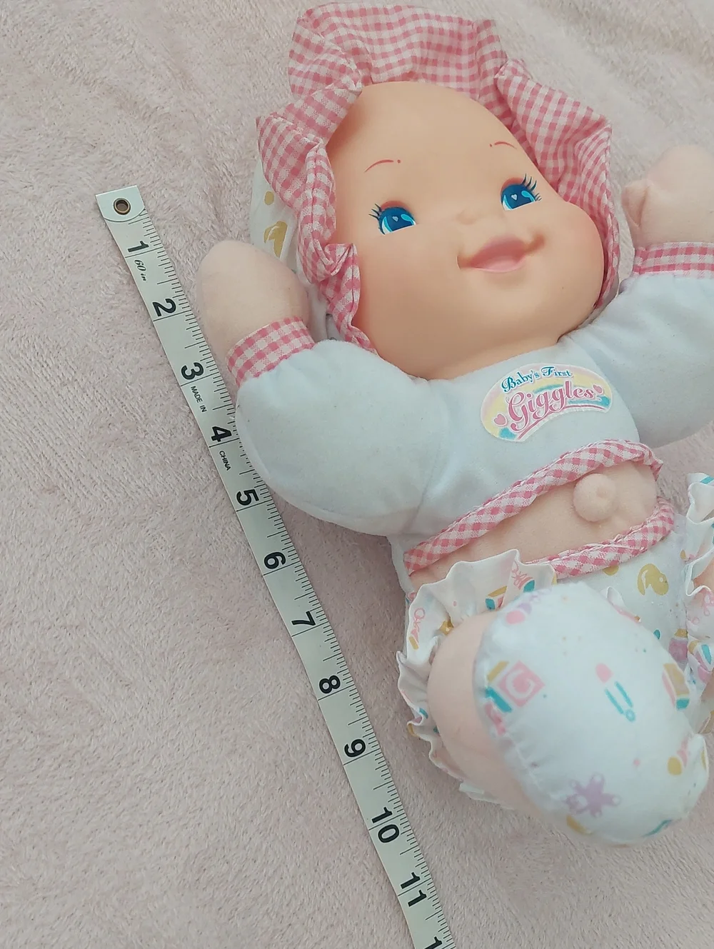 BABY'S FIRST GIGGLES Belly Button Doll By Goldberger NWOT